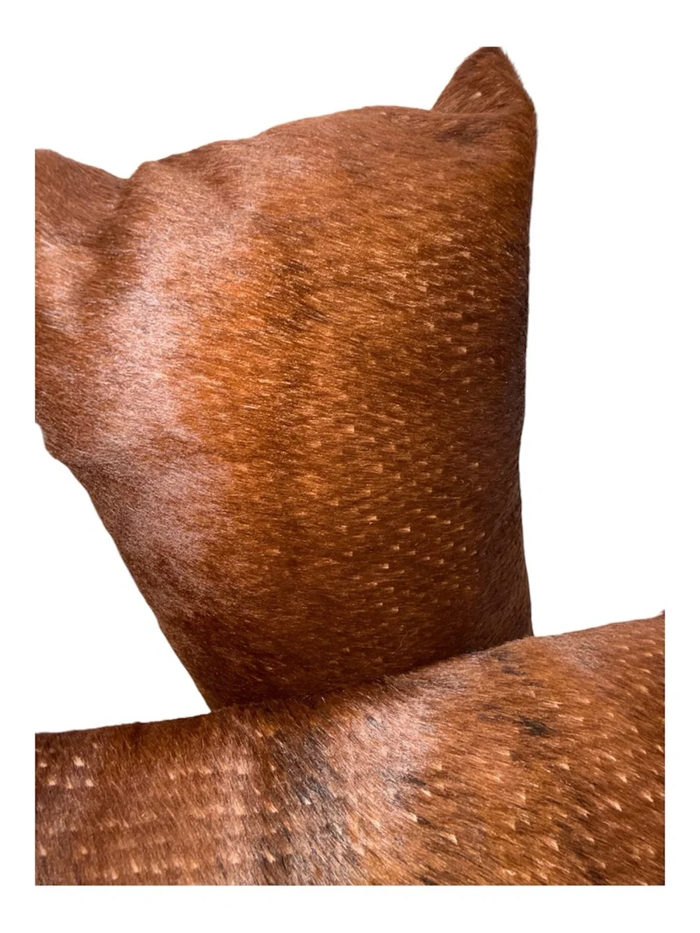 Four Hands Weldon Dark Brown Hair on Hide Cowhide Pillow Set Of 2 Showroom